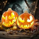 Halloween Pumpkin Lights, Jack Lantern Halloween Ornaments, Holiday Lights for Indoor Or Outdoor Decors Halloween Party Decoration