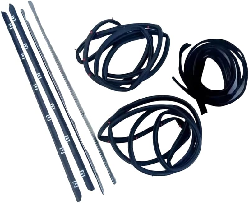 Door & Glass Seal Kit Driver & Passenger Side Fit for Suzuki Samurai 80'-95'