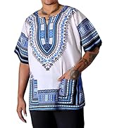 DA'IKI Dashiki Cotton Shirt African Tribal Kaftan Boho Caftan Unisex