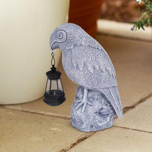 Statue solaire de perroquet déco de jardin extérieur - 8
