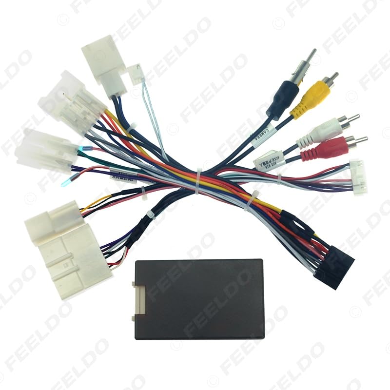 Car for Audio Stereo 16PIN Android Power Wiring Harness Cable Adapter with Canbus for Subaru XV/Crosstrek(2017+)/Forester - (Color Name: AB Cable-canbus Box)