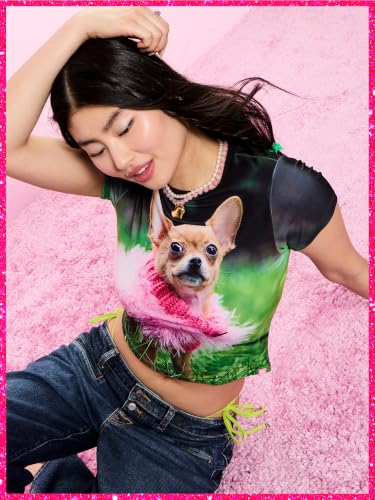 Victoria's Secret Pink | Elle Baby Tee, Bruiser Black, M - image 3