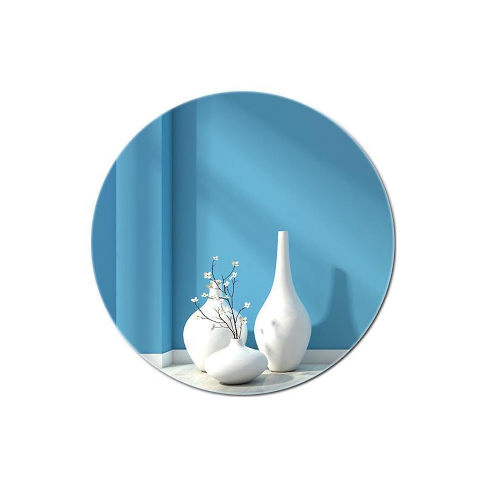 Craft specchio acrilico rotondo 40 cm leggero riflettente senza cornice disco per elegante decorazione della casa fai da te e pareti decorative a specchio uniche
