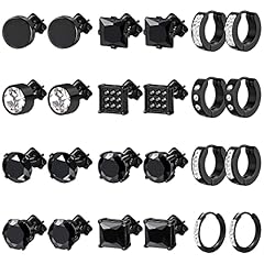 L Black (Studs Hoops)