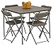 Vango Woodland Lot de Table/chaises Mixte Adulte, Gris, STD