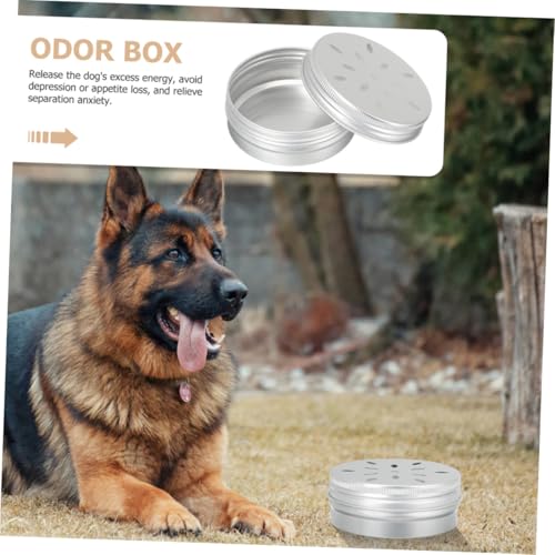 Luxshiny 12 Stück Aluminium Dufttrainingsbox Geruchstraining Hund Nase Trainingsbehälter Für Jagdhunde Und Arbeitshunde