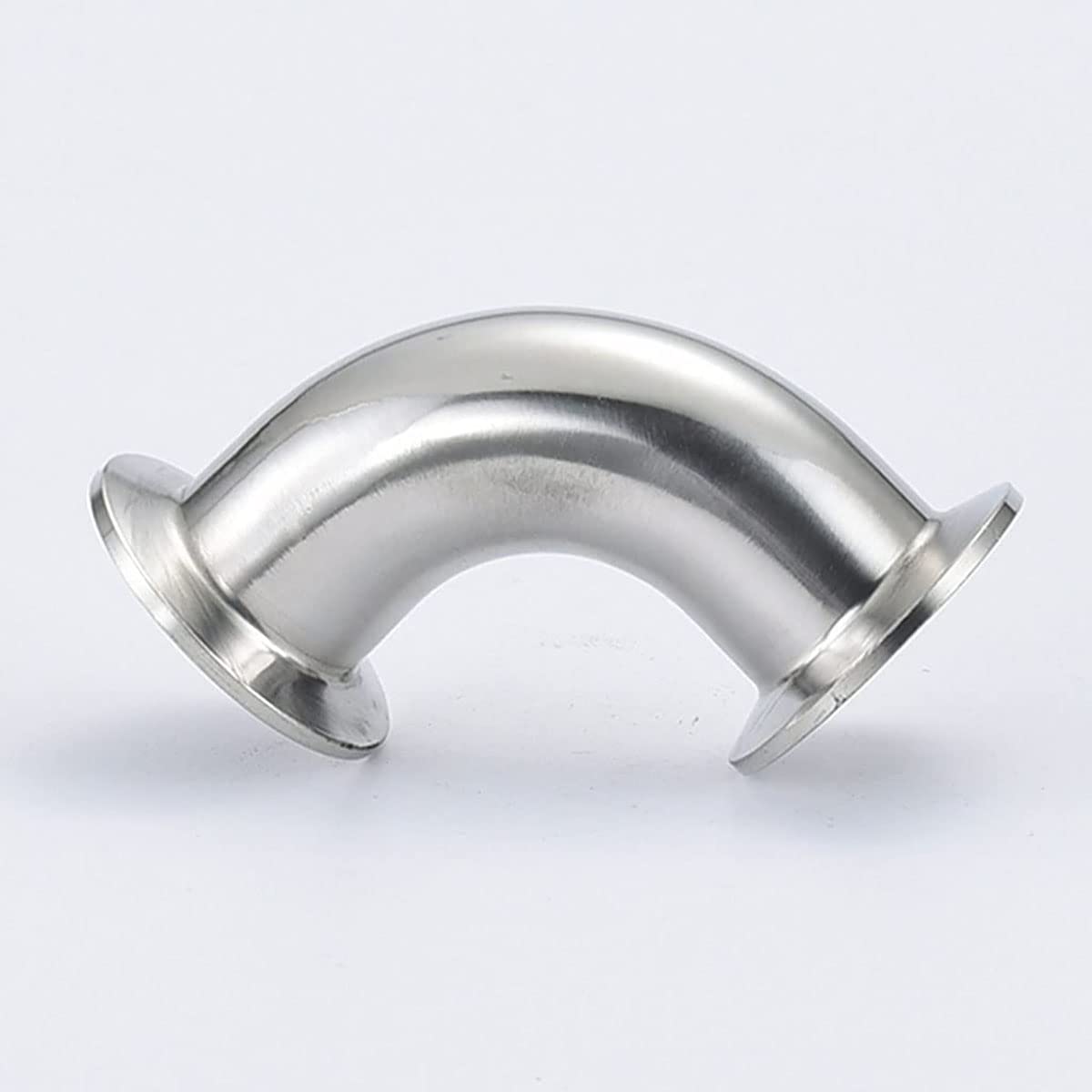 1pcs Codo de 90 Grados, Codo de Montaje Rápido de Acero Inoxidable 304, Tipo de Abrazadera de Acoplamiento Rápido Sanitaria Chuck Codo Ángulo Recto Curva (133mm Chuck 145)