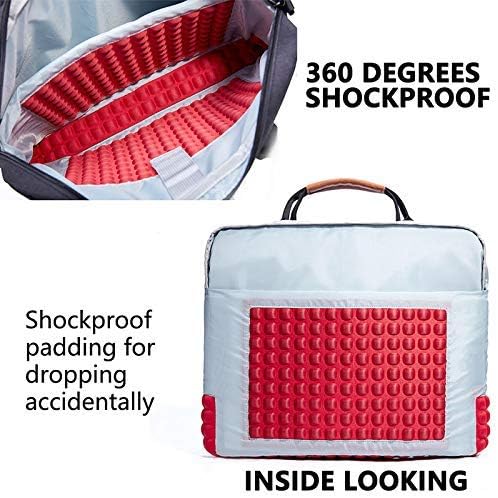 KALIDI Laptop Bag, 13.3" 14.5 Inch Notebook Briefcase Messenger Shoulder Bag for Dell Alienware/MacBook/Lenovo/HP, Travelling, Business, College and Office Black