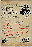 Photo Gallery buywell targa in metallo vintage con scritta "i enjoy the wine regions of my house", 30,5 x 20,3 cm, per garage, bar, bar, famiglia, grotta, decorazione da parete Photo Gallery buywell targa in metallo vintage con scritta "i enjoy the wine regions of my house", 30,5 x 20,3 cm, per garage, bar, bar, famiglia, grotta, decorazione da parete