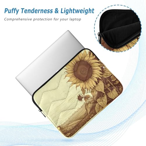 Funda para portátil de 13-14 pulgadas con diseño de girasol miniatura 5