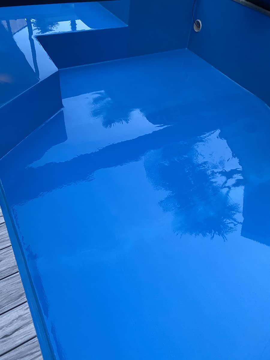 Dipoxy 2K-5000 Epoxidharz Pool Paint 20,0kg (A 12,5kg +B 7,5kg) +1,0kg Himmelblau 5015