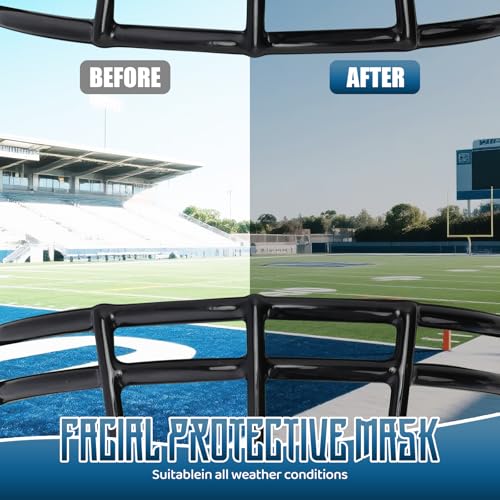 Image of Football Helmet Visor for Helmets, Impact-Resistant Eye Protection for Youth & Adult Football Players