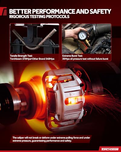 Image of Torchbeam Rear Brake Caliper Right for Honda 2013-2017 Accord, Rear Right Caliper Replace # 19B7096