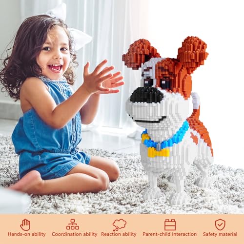 Bausteine ​​für Hunde, Micro Blocks Set, Particle Baustein-Set, Micro bausteine Erwachsene, Classic Cartoon Anime Mini Bausteine, Nano Micro Mini Blockiert DIY-Spielzeug Für Erwachsene(F)