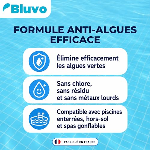 Algicide Anti-Algues Piscine 5L | Rattrapage Eau Verte & Stop Algues | Traitement Choc Efficace pour Éliminer Algues et Eaux Troubles – vue 6