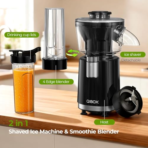 QIBOX Snow Cone Machine & Smoothie Blender 2 in 1 - image 9