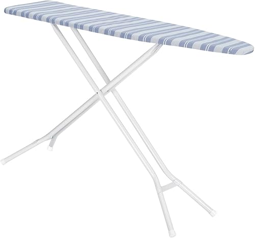 Miniatura 17 de Tabla de planchar de tamaño completo fabricada en EE. UU. - Beige de Seymour Home Products 4 patas de acero resistentes Parte superior perforada