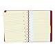 Filofax REFILLABLE NOTEBOOK CLASSIC, 10.8 x 8.5 Red - Elegant leather-look cover with moveable pages - Elastic closure, index, pocket and page marker (B115102U), Letter Size