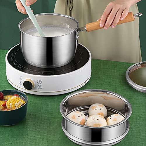 Butter Warmer Milk Boiling Melting Pot,Milk Pan,Mini Butter Warmer With Pot Lid,304 Stainless Steel Non?Stick Small Milk Pan,For Melted Butter,Milk Steaming,Milk Frothing,Dishwasher Safe #TOP2