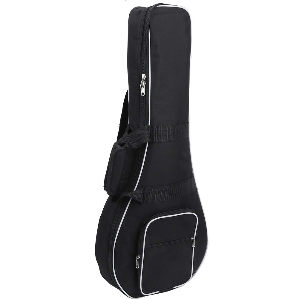 Torba Koncertowa Oumefar na mandolinę, Akcesoria do Instrumentów Muzycznych Torba na mandolinę Torba Koncertowa z Tkaniny Oxford, Podwójne Zamki Gruba Tkanina Oxford z dużą