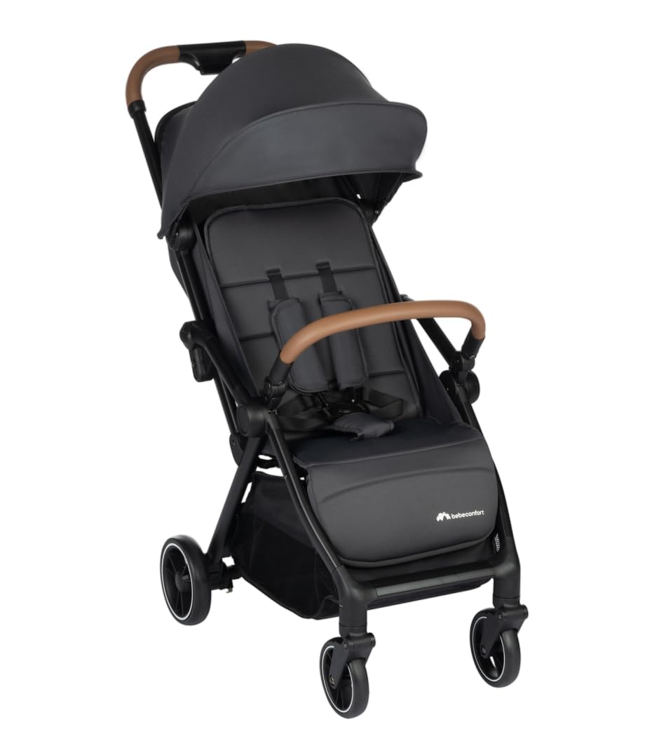 Bebeconfort Cochecito de bebé Sunlite para bebés de 0 a 4 años, carga de 22 kg, ligero de viaje (7,2 kg), cochecito de bebé reclinable y plegable, cierre compacto, Mineral Graphite