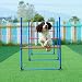 VEVOR Agility Set Hunde, 4-teiliges Set – verstellbare hohe Hürden und Sprungring, Welpen-Hindernisparcours-Starter-Set mit Stangen-Aufbewahrungstasche für Hinterhof, drinnen, draußen