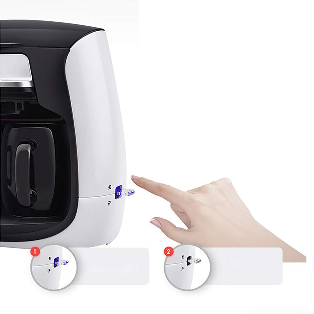 SOVORM Macchina da caffè Office Home Drip Macchina da caffè americano Mini caffettiera Macchina da tè Funzionamento a un pulsante The New