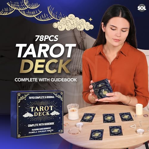 Juego completo de 78 cartas de tarot vintage en español