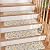 Tiveney Stair Treads Non Slip 15PCS 8"x30" Stair Treads for Wooden Steps, Rubber Backing Stair Runner Washable Reusable Staircase Step Treads, Indoor Safety Carpet Step Treads for Kids Elders Dogs