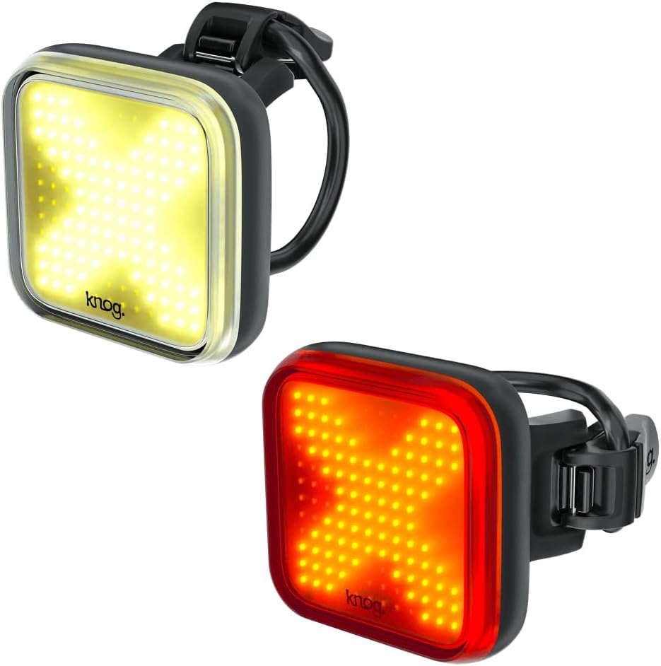 Knog Blinder Twinpack X Front and Rear Light Kit Adult Unisex, Black, One Size