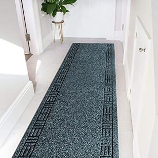eXtreme Carpet Runner for Hallways, Kitchen, & Living Room | Sturdy, Washable, & Lightweight Custom Length Rug Runner | Non-Slip Rubber Backed 66cm Wide x 91cm Long Runner  Primavera Anthracite