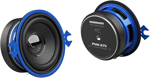 Vista 10 de AudioControl Altavoces de coche serie PNW, componente de alta fidelidad de 6.5 pulgadas, 100 vatios RMS/125 vatios máximo, 3 ohmios, tweeters de 1