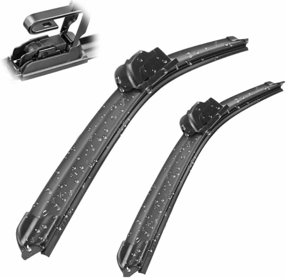 ZHUNDU Compatible with Chr&ysler Voyager 2001 2002 2003 2004 2005 2006 2007 2008 2009 Front Windshield Wiper Blades Brushes Cutter Accessories UJ Hook (Color : Left Hand Drive)