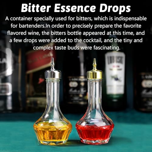 Botella de vidrio SuproBarware de 1.7 onzas para dosificar amargos de cóctel 5