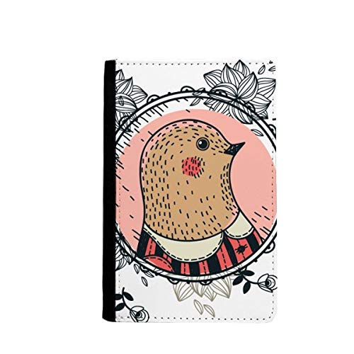 Évitez la perte de vos cartes avec l'étui portefeuille passeport motif feuille de pigeon