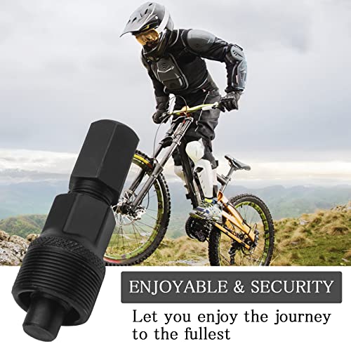 TNSLAND Bottom Bracket Tool Bicycle Crank Puller Bicycle Crank Puller Square Black Crank Remover Steel Freewheel Removal Tool for Cycling Repair Maintenance - Image 2