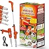 My Garden Electric Weed Burner - 2000W Garden Weed Burner W/ 5 Nozzles, 2 Heat Settings Up to 650°C, 1.8 Meter Cable, a UK Plug & Non Slip Handle W/Cord Buckle for Driveways, patios, and Pathways