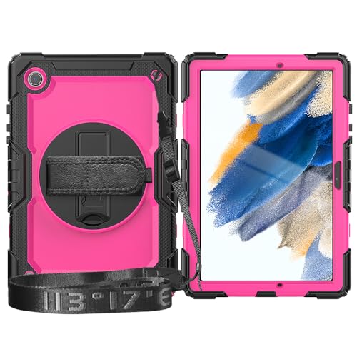 Funda para Samsung Tab A8 giratoria con correa de hombro para viaje