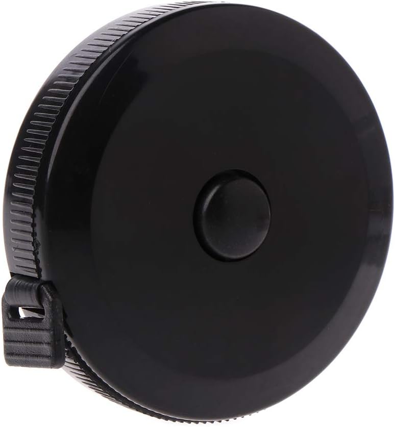 Retractable Flexible 1.5m/60in Black Tape Measure for Tailoring, Sewing, Body Measurements