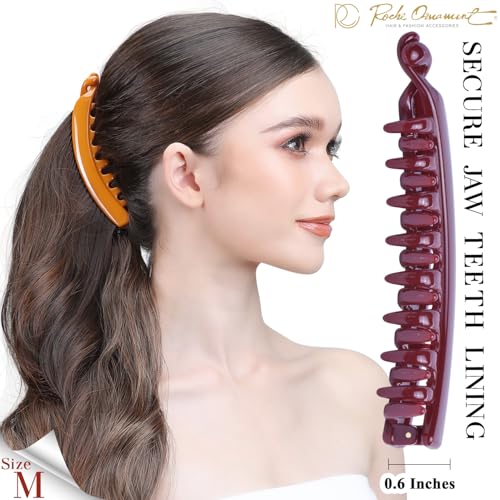 Pinzas grandes para cabello banana multicolor pack 6 pcs miniatura 3