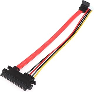 2-in-1 7Pin SATA Data + 2.0mm 4Pin Power Combo 7+15 Pin 22P SATA Conjoint CD/DVD HD Hard Disk Cable 20/40cm (Size : 20cm)