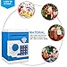 Renvdsa Electronic Password Piggy Bank Kids Safe Bank Mini ATM Electronic Money Save Box Cash Coin Can (Blue White)