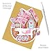 SANTORO Pirouette - 3D Pop Up Christmas Card - For Kids, For Adults (Gingerbread House)