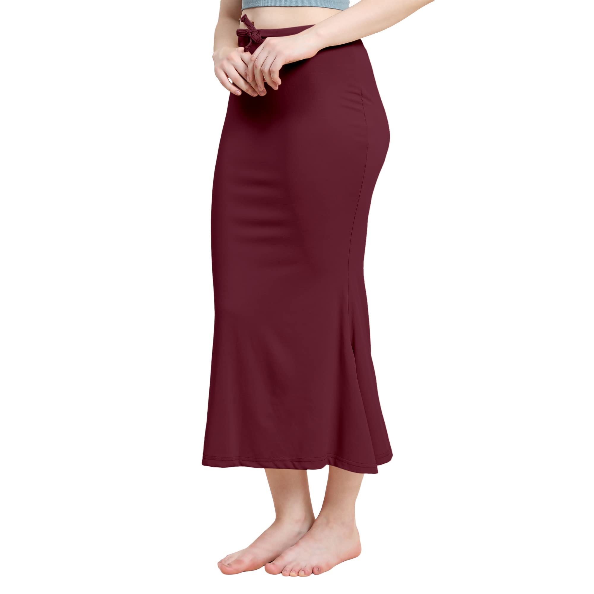Jaanvi fashion Lycra-Saree Shapewear Petticoat für Damen, Baumwollmischung, Petticoat, Röcke für Damen, figurformendes Kleid für Saree