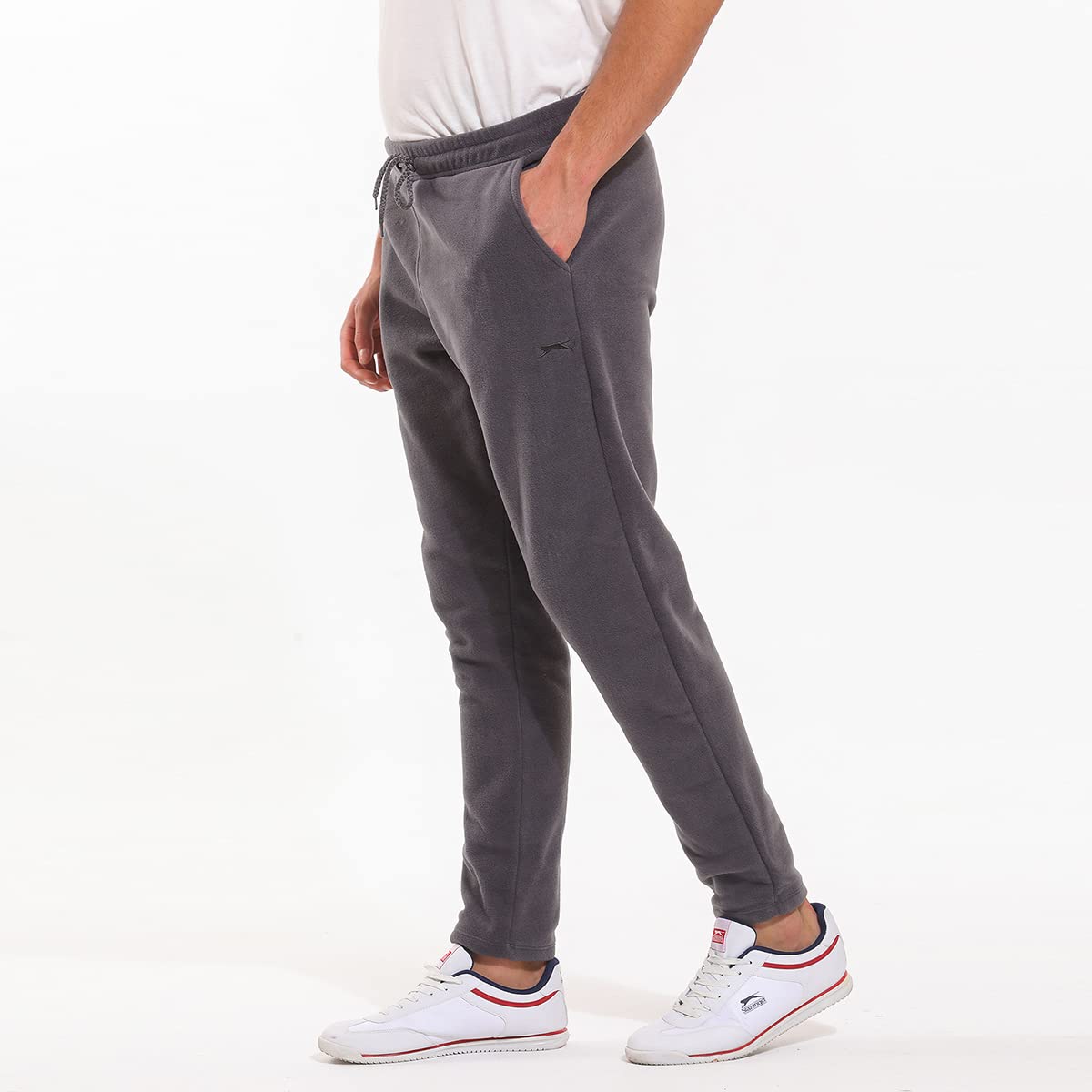 ST21PE058 SAKKE Erkek Polar Eşofman Altı Koyu Gri