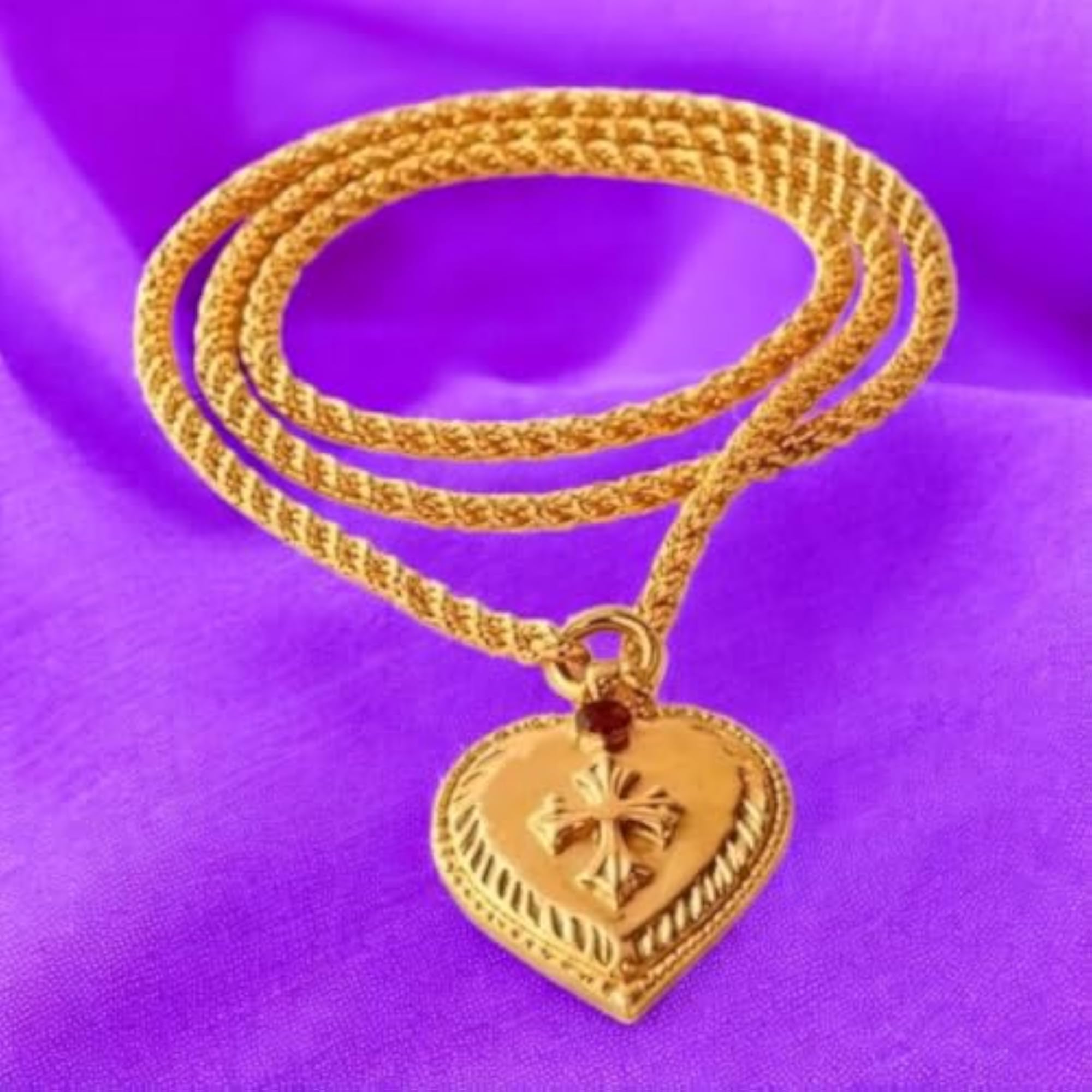 24 Inch Christian Cross Pendant Necklace, Faith-Inspired Gift