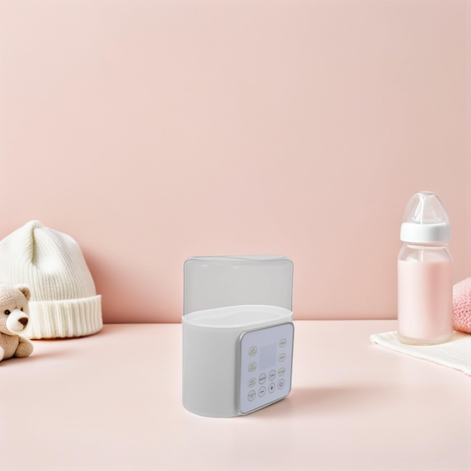 YARNOW Chauffe-biberon Portable à Température Constante pour Lait de Garçon Fille Compatible avec Biberons Allaitement Lait Maternisé Adaptateur Prise Ue