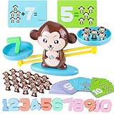 【Montaje simple y fácil de entender】: el balance de monos es fácil de montar. Las tarjetas muestran que cada número tiene el mismo peso con el mismo número de monos pequeños, muy fácil de entender. Puede mejorar la capacidad práctica de los niños, la capacidad de cálculo y el pensamiento.