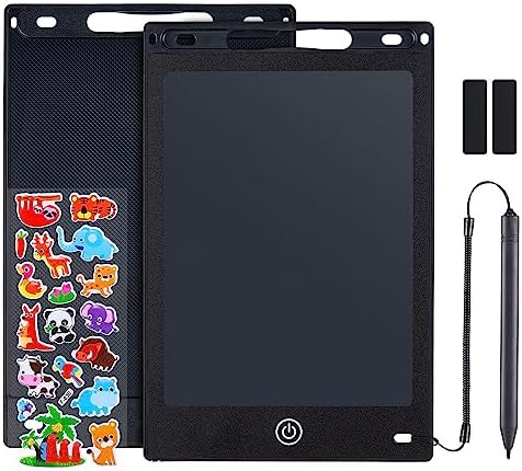 Coolzon Colourful LCD Writing Tablet Kids, 8.5 Inch Erasable Writing Tablet with Lock Function Kids Drawing Pad for Painting Drawing and Memo Lists,Free Animal Cartoon Stickers,Blue