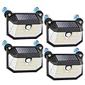 LUHLEE 178 LED Magnetic RV Solar Lights Outdoor, 800LM Ultra-Bright RV Porch Light with Motion Sensor, Strong Magnets IP65 Waterproof rv Lights Exterior for Awning Camper Trailer Porch (4 Pack)
